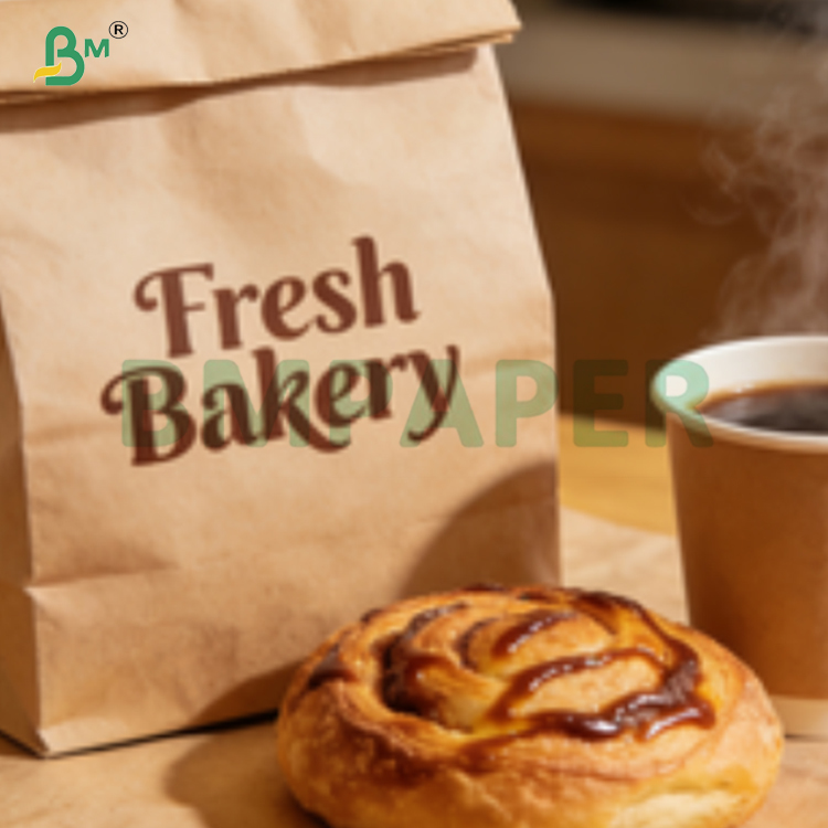 75g 80g High Expansible Brown Food Grade Kraft Paper For Food Packing