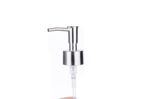 24/410 28/410 Bright Silver Aluminum and Plastic Lotion Pump Head for Shampoo and Lotion Bottles