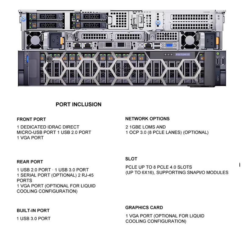 High Performance DELLs R750 Server with Xeon Processor 2U Rack Server with DDR4 Memory and 2TB HDD for Computer Applications