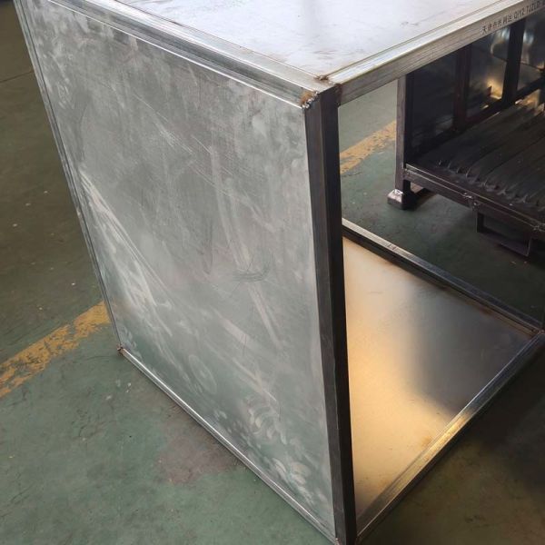 Industrial Warehouse Storage Grid Metal Pallet Box Stackable High Durability