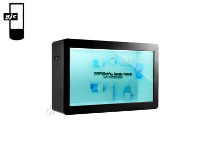 ″ 55 todos de Windows 10 em uma mostra transparente do LCD