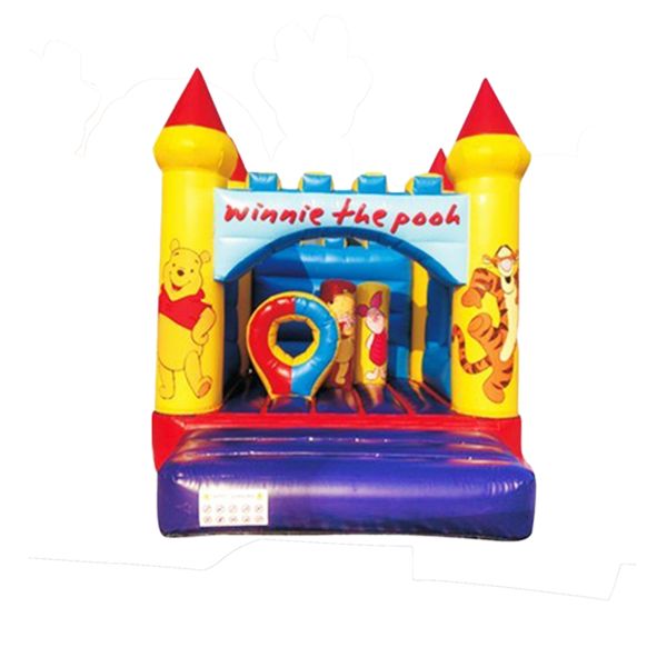Winnie The Pooh Inflatable Bouncy Castle With Small Circle Pillar