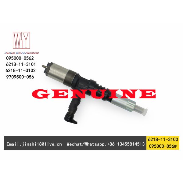 Denso Genuine and New Fuel Injector 095000-0560 095000-0562 9709500-056 for Komatsu 6218-11-3100 6218-11-3102