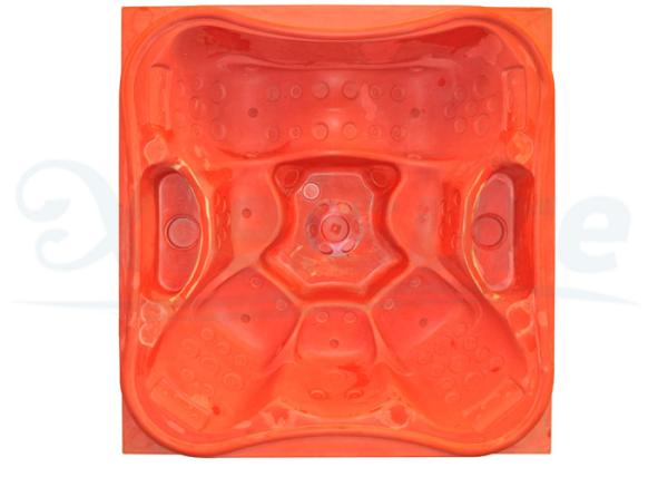 Hand Crafted Hot Tub Mold Fiberglass Material With Reversible Lounges Recliners