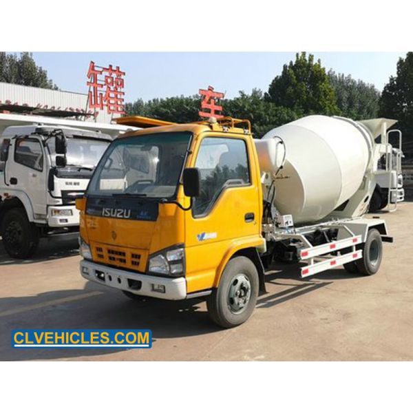 ISUZU 600P 3CBM Concrete Mixer Truck Using for Concrete Mixing Plant