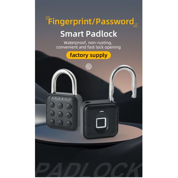 Security Electronic Combination Padlock Smart Fingerprint Padlock Home Waterproof TUYA Graffiti Bluetooth Lock Password