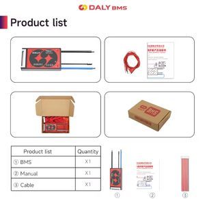 Poland Warehouse in Stock Daly Deligreen 8s 24V LiFePO4 100A Bluetooth BMS Including Bt Module, USB-Uart Cable