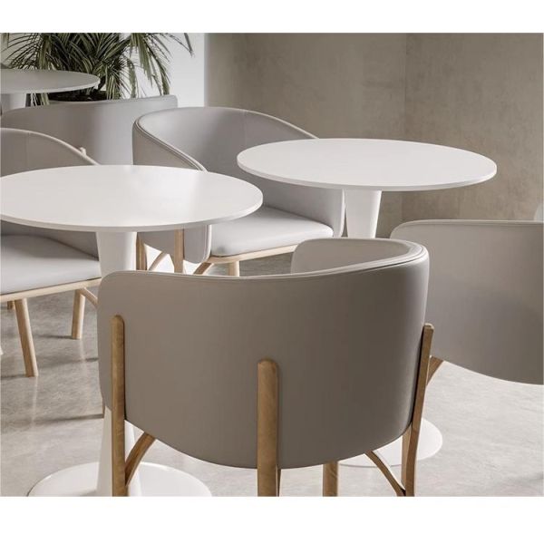 Custom Made Hotel Restaurant Fast Food Commercial Half Round Circle Booth Seating and Dining Chairs Furniture