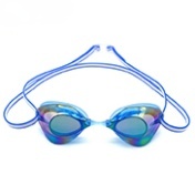 UV Protected Mirrored Women's Triathlon Goggles Full Silicone Head