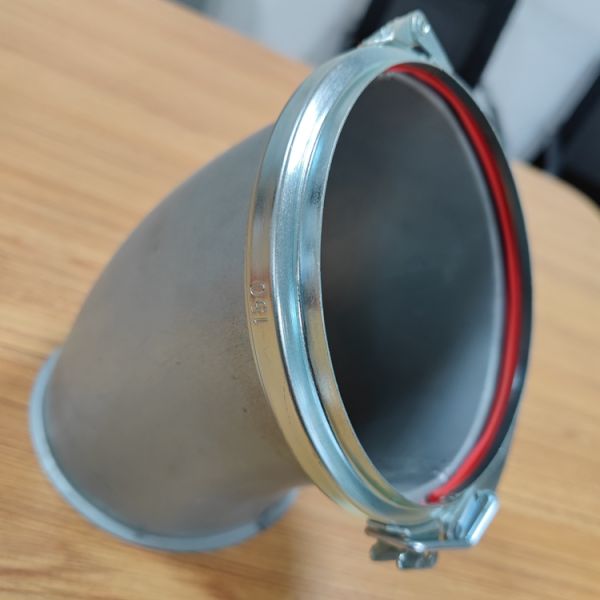 Регулируемый зажим для резиновой трубы трубопровода кольца замыкателя затвора 100mm для извлечения пыли служил фланцем