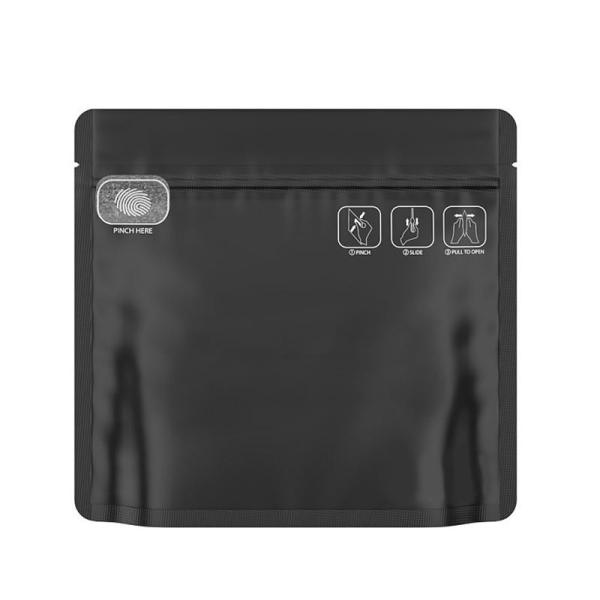 Child Proof Resistant Zipper Smell Proof Exit Bags Handed Zip-Lock Pouch Metallized Interior for Moisture Control