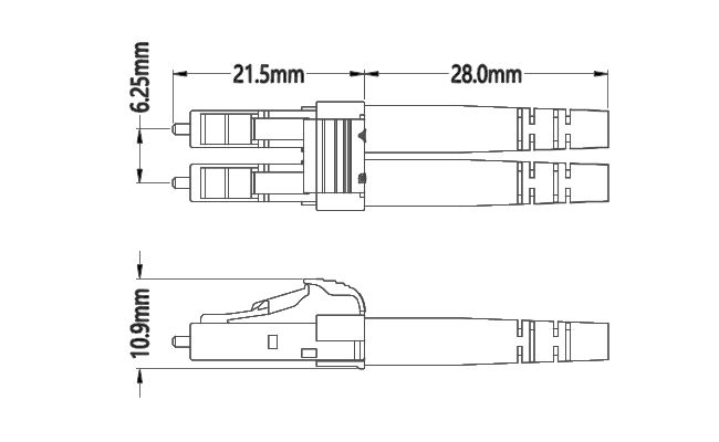 Гибкого провода мультимодный 50/125 3.0mm LSZH оптического волокна LC-LC Aqua двухшпиндельного