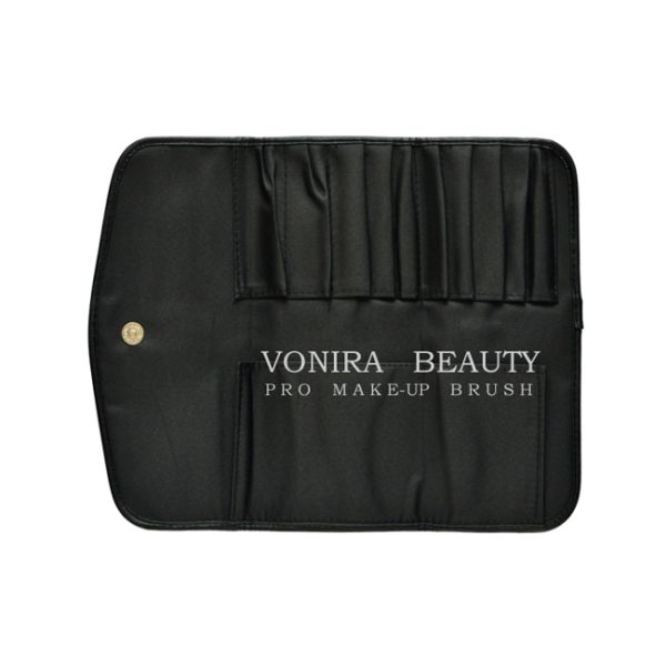 Портативный чесальный валок макияжа вверх по инструментам красоты карманов черноты 10 закрытия фермуаров перемещения косметического случая сумки магнитным