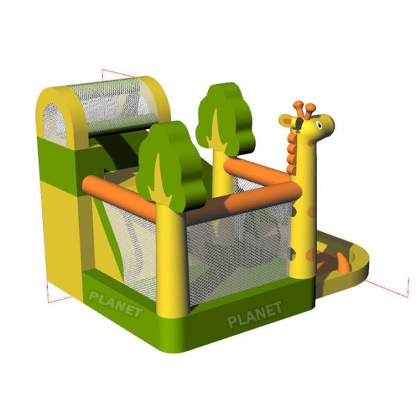 Commercial Adult Inflatable Giraffe Bouncy Castle With Air Blower