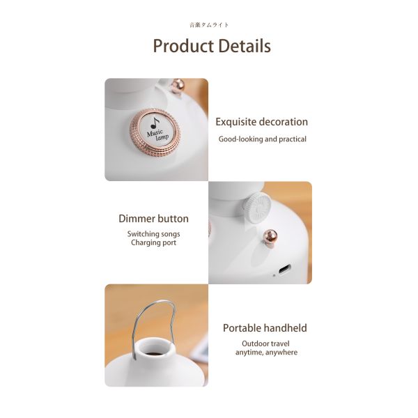 Plastic Ultrasonic Aroma Air Humidifier Household Use With Music Speaker Lamp