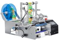 Máquina semi automática redonda de vidro Desktop 25mm-100mm do Labeler da garrafa do tubo