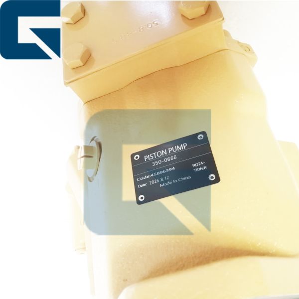 Pompe à piston hydraulique 350-0666 pour chargeur 414E 416E