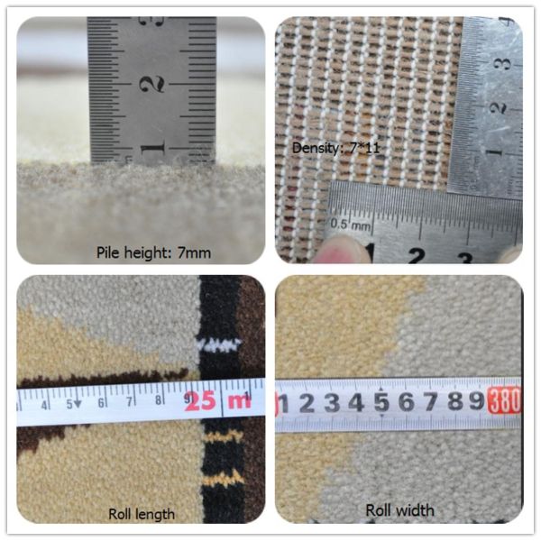 Axminster Cut Pile Pattern Carpet Roll for 5 Star Hotel Ballroom Decoration