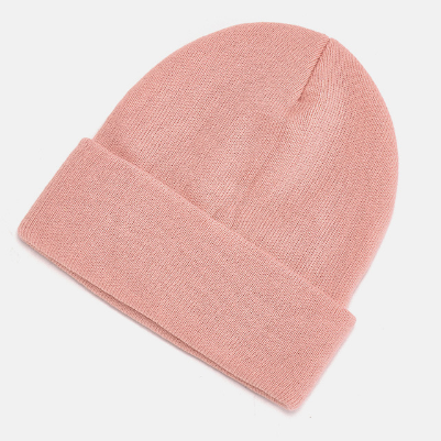  Unisex Plain Solid Warm Hat Acrylic Knit Beanie For Winter Use