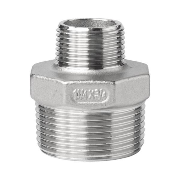 DIN ASME raccords pour tuyaux en acier inoxydable F304L F304 Réduire le mamelon hexagonal