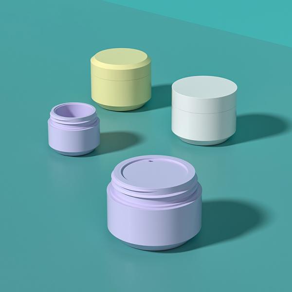 Silk Screen Printing Plastic Containers Incorporating Sturdy PP Collar Material Great for Makeup Packaging Needs like cream hair clay and hair wax