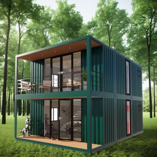 Casa de contenedores de dos pisos personalizable para vacaciones junto al mar Incendiaria Villa forestal prefabricada Resort Tamaños 20ft 40ft