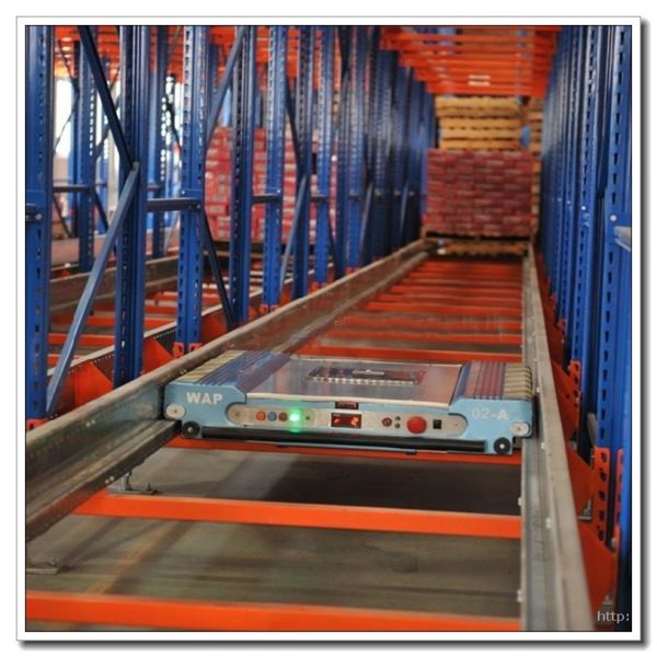 Fully Automatic Warehouse Radio Shuttle Racking System Powder Coating Surface