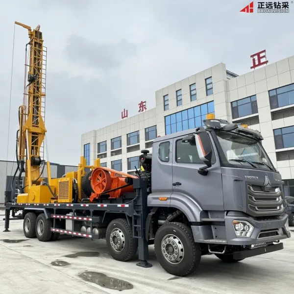 ZB350S Crawler Water Well Drilling Rig 350m Depth Diesel Electric