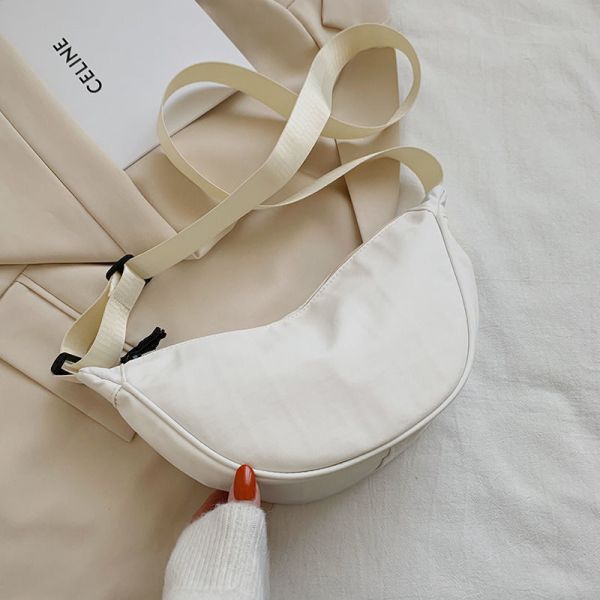 NYLON CROSSBODY BAG CROSSBODY BAG FEMALE 2024 NEW DUMPLING LIGHTWEIGHT UNDERARM BAG ALL SHOULDER CANVAS BAG