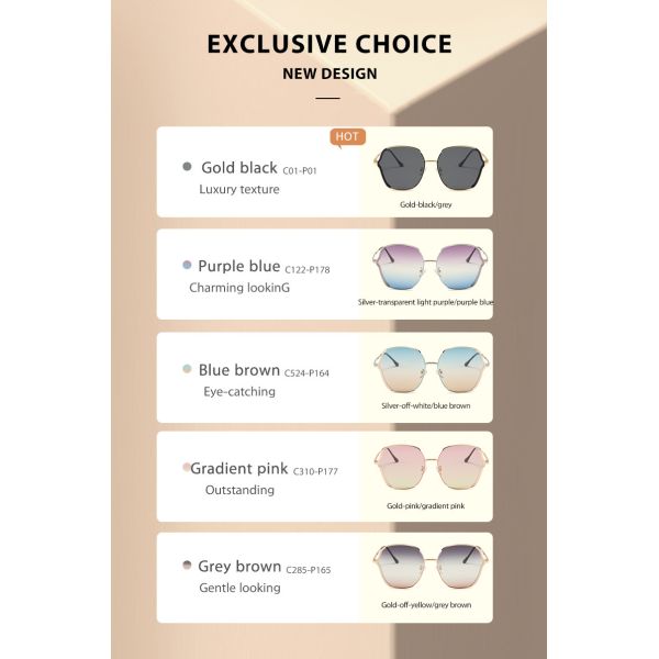 Предохранение от глаза рамки металла солнечных очков ацетата квадрата слишком большое поляризовыванное