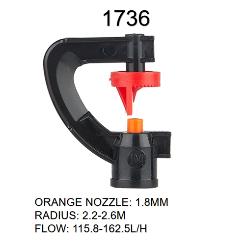Quick Connect G Type 180 Degrees Agriculture Irrigation Ground Sprinkler Refraction