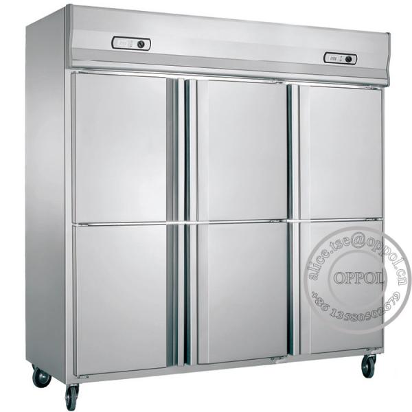 OP-A507 Direct Cooling 2000L Capacity Stainless Steel Upright Refrigerator
