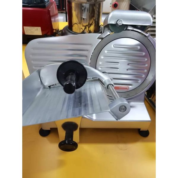 250mm Table Top Commercial Semi-Automatic Frozen Meat Slicer cutting machine With Food Machinery