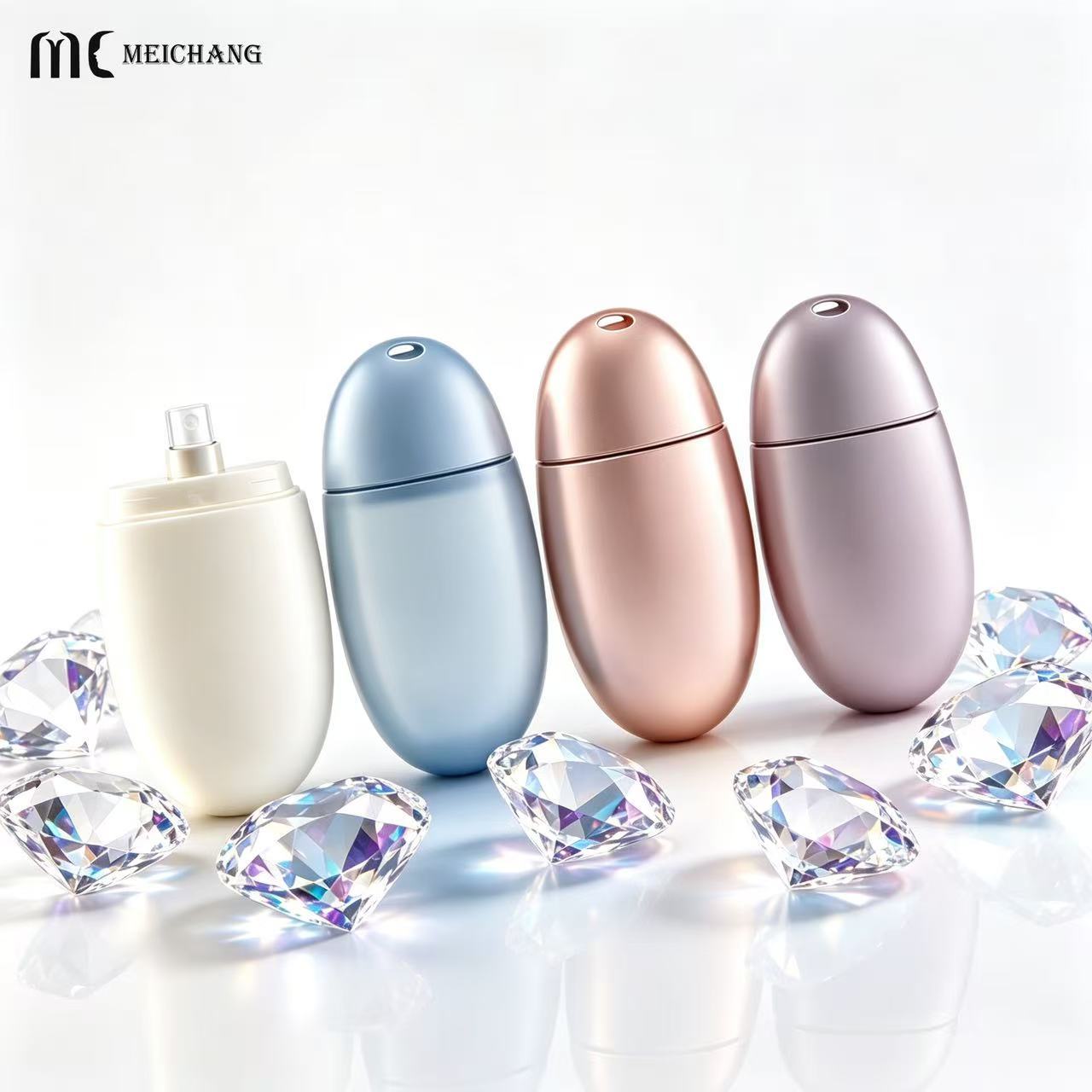 18ml Portable Egg-Shaped Fine Mist Spray Bottle for Mosquito Repellent Packaging (MC-454)