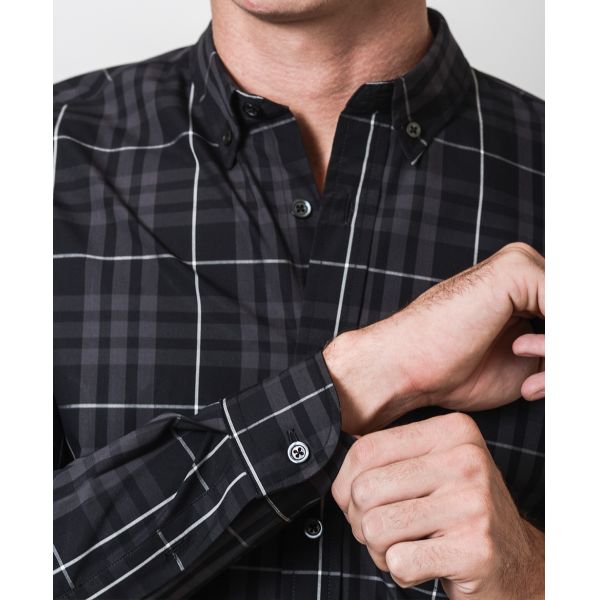 Cotton Street Style Mens Fashion Casual Shirts , Plain Long Sleeve Shirts Mens