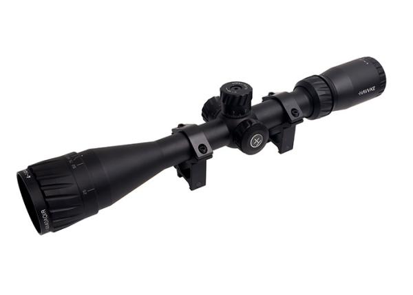 Tactical Hunting 4-14x40 AOE Scope With Red / Green / Blue Illuminated Mil - Dot Reticle 1/8 MOA