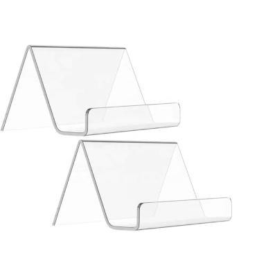 Clear Business Acrylic Greeting Card Display Stand Holders Desk Desktop Name Rack