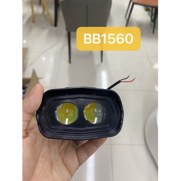 Plastic 12V White Yellow Flash 2 Beads Fog Light CG125 Decorations