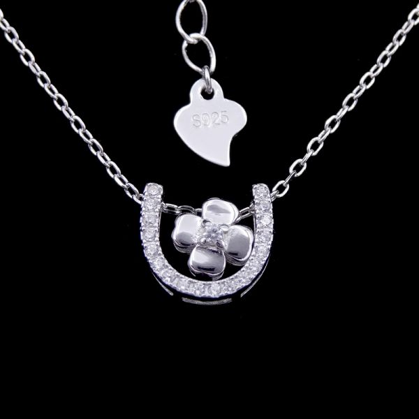 Бриллиантовое колье танцев квадратного ожерелья Зирконя формы 925 серебряного кубического очаровательное