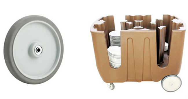 Restraurant Hotel Buffet Dish Plate Cart Trolley Wheel 8 Inch