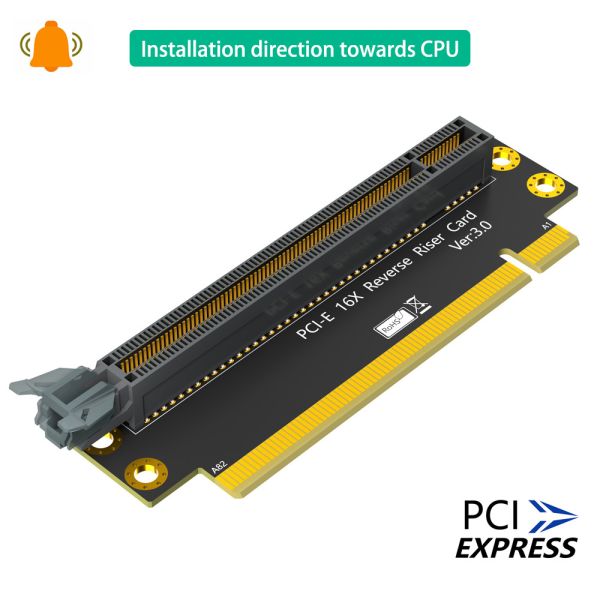 Reverse 16X 3.0 express PCI-E 90 Degree Male To Female Riser Card