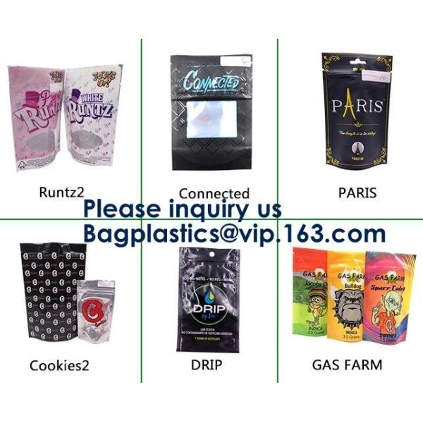 Child Resistant Exit Handle Bags Smell Proof For Legal Medicinal Products Mylor Foil k Bag