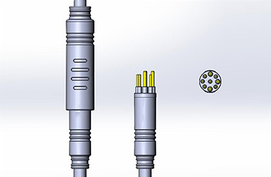 Части электрического велосипеда запасные делают штепсельную вилку водостойким соединителя для моторов/дисплеев