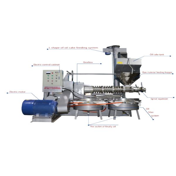 Alloy Steel Screw Oil Press Machine 180 - 300 Kg / H 1600kg Weight Easy Operation