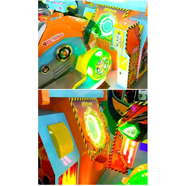 Epark Malaysia Electronic coin operated racing car game Machine with interactive rocking seat