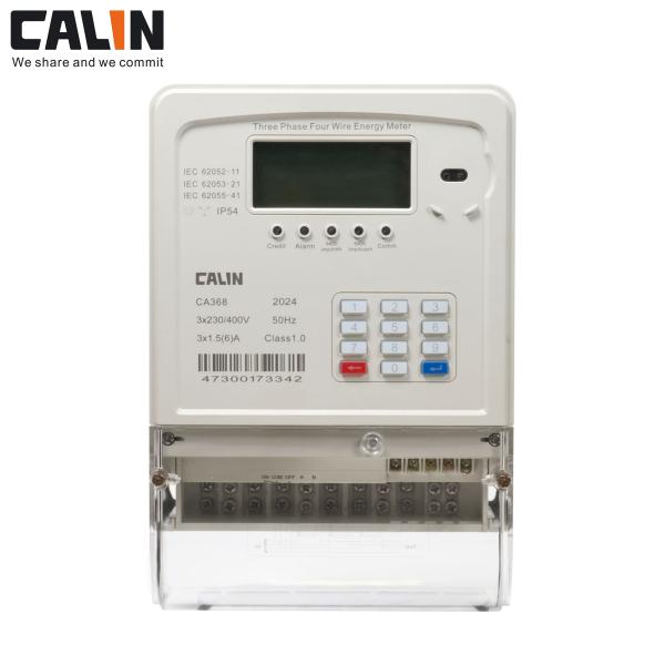 CA168-F Smart Prepaid Electricity Meter Anti-Tamper Single Phase Electric Meter With STS Encryption Algorithm