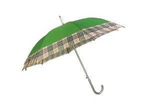Guarda-chuva de alumínio do Pongee do osso, relâmpago inoxidável do guarda-chuva