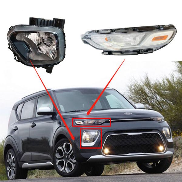 Car Front Bumper Lip Fog Lamp Cover Headlight For Kia Soul 2020 Improve Performance
