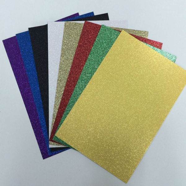 Double Side Coated Glitter Card Paper Paperboard With Glitter For Handcraft Works
