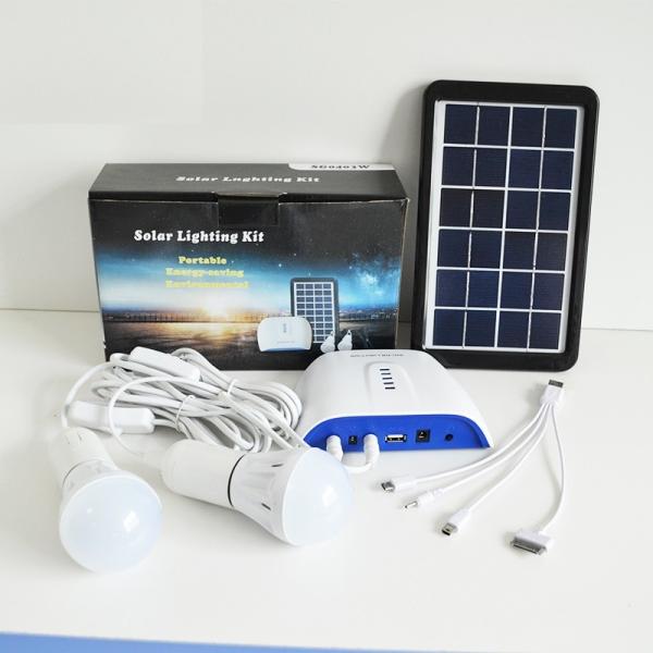 Portable Small DC 3W Solar Generator Solar Lighting Panel Kit Home Solar System Solar Lamp Camping SG0403